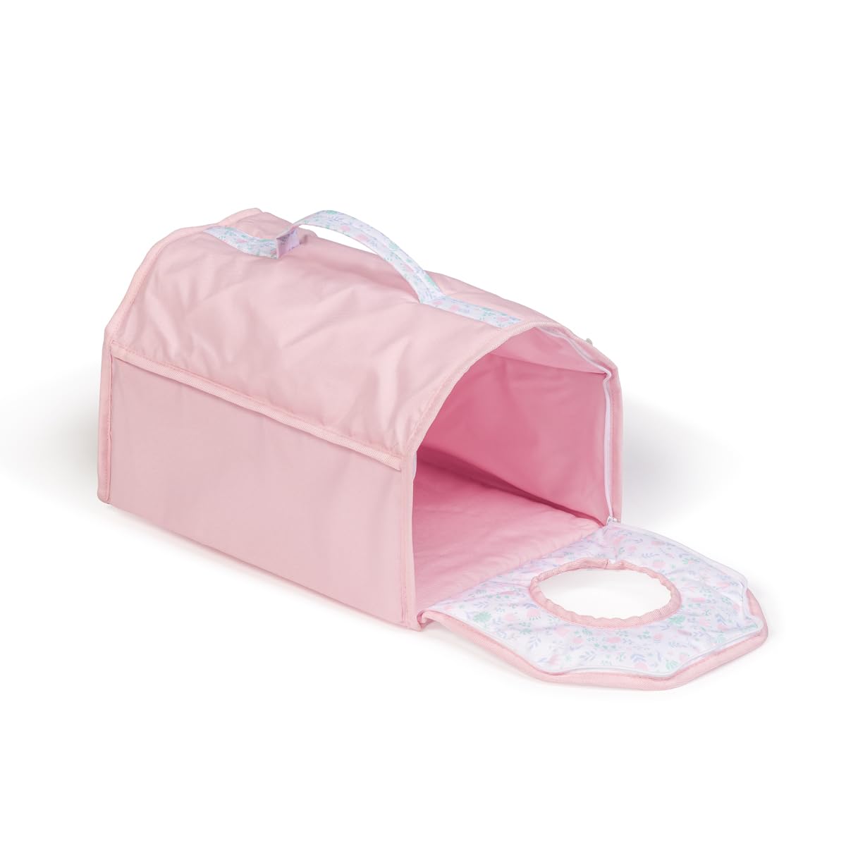 JC Toys Wózek spacerowy dla zwierząt domowych, z koszem, zdejmowanym nosidełkiem dla lalek i pluszaków do 51 cm, idealny do zabawy i spacerów, różowy, kolekcja kwiatowa, zaprojektowany przez
