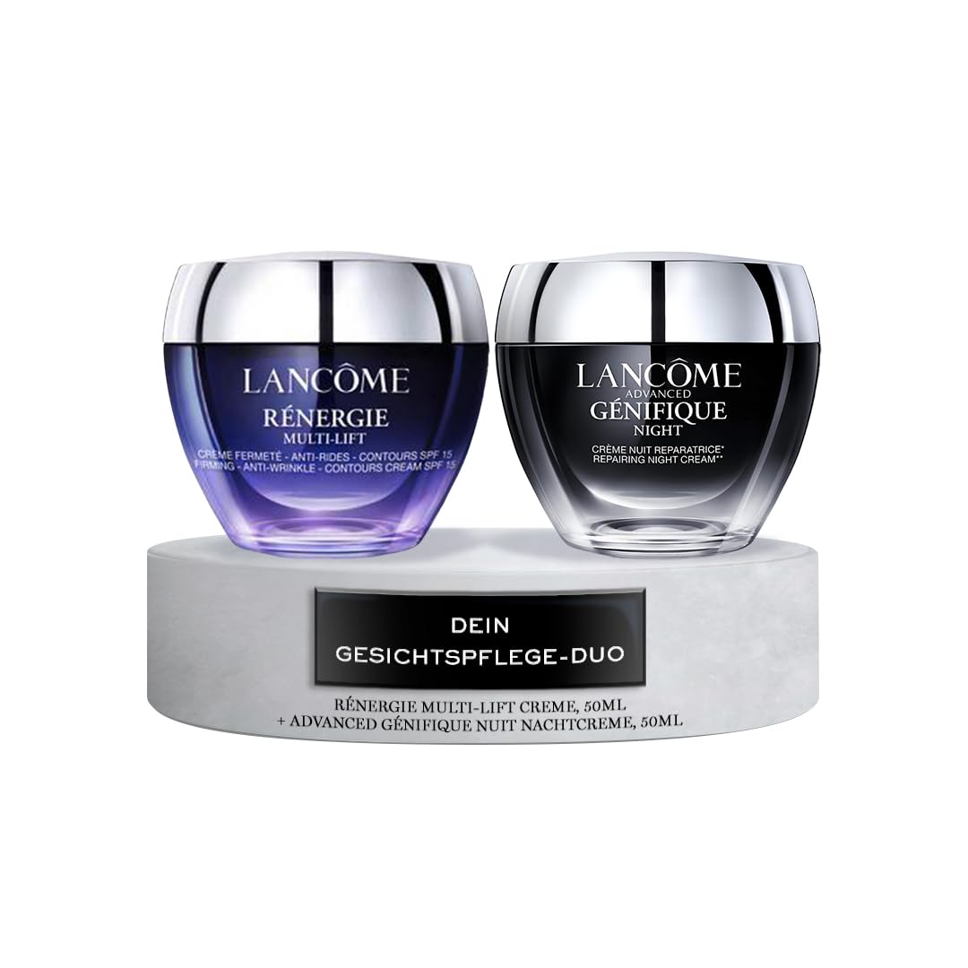 Lancôme Rénergie Multi-Lift Creme 50ml + Advanced Génifique Nachtcreme 50ml | Straffende Formel für den Tag kombiniert mit intensiver Feuchtigkeitsversorgung während der Nacht im Duo