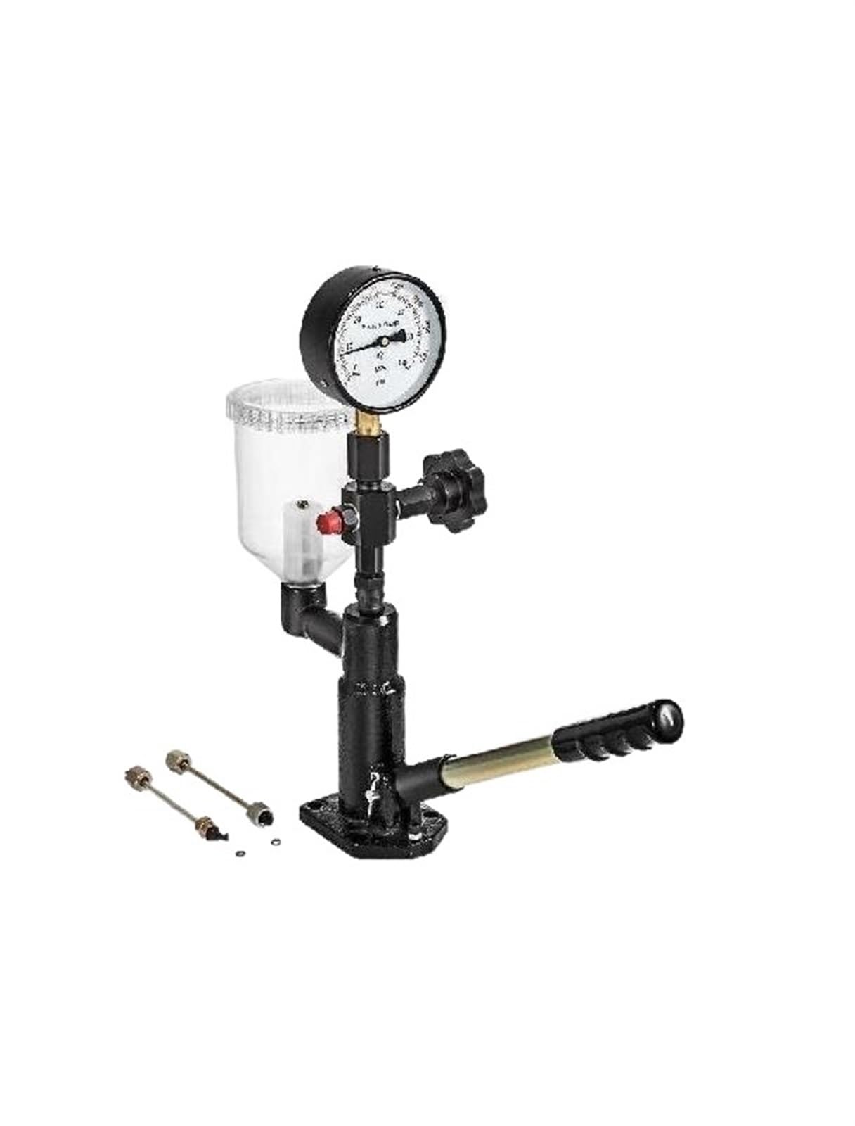 Fuel Injector Nozzles Tester with Dual Scale Gauge Common Rail Pressure Tester Repair Tool for Automobiles Tractors