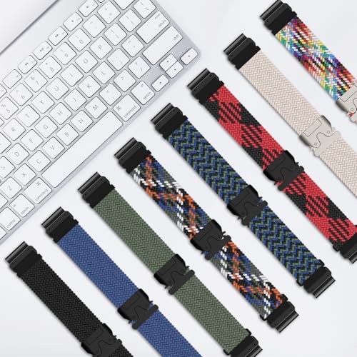 Correa de nylon trenzado para reloj Garmin 22 mm miniatura 6