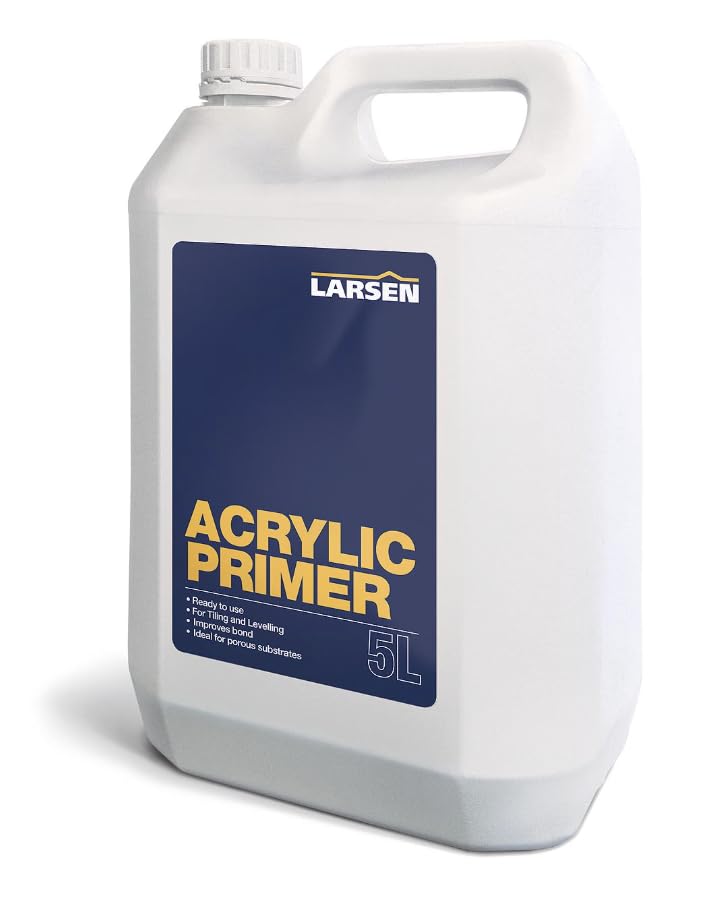 Country Classic Larsen Acrylic Primer 5L – Professional Bulk Primer for Large Indoor Tiling & Flooring Projects – Ready-to-Use Sealer for Walls, Floors and Porous Surfaces