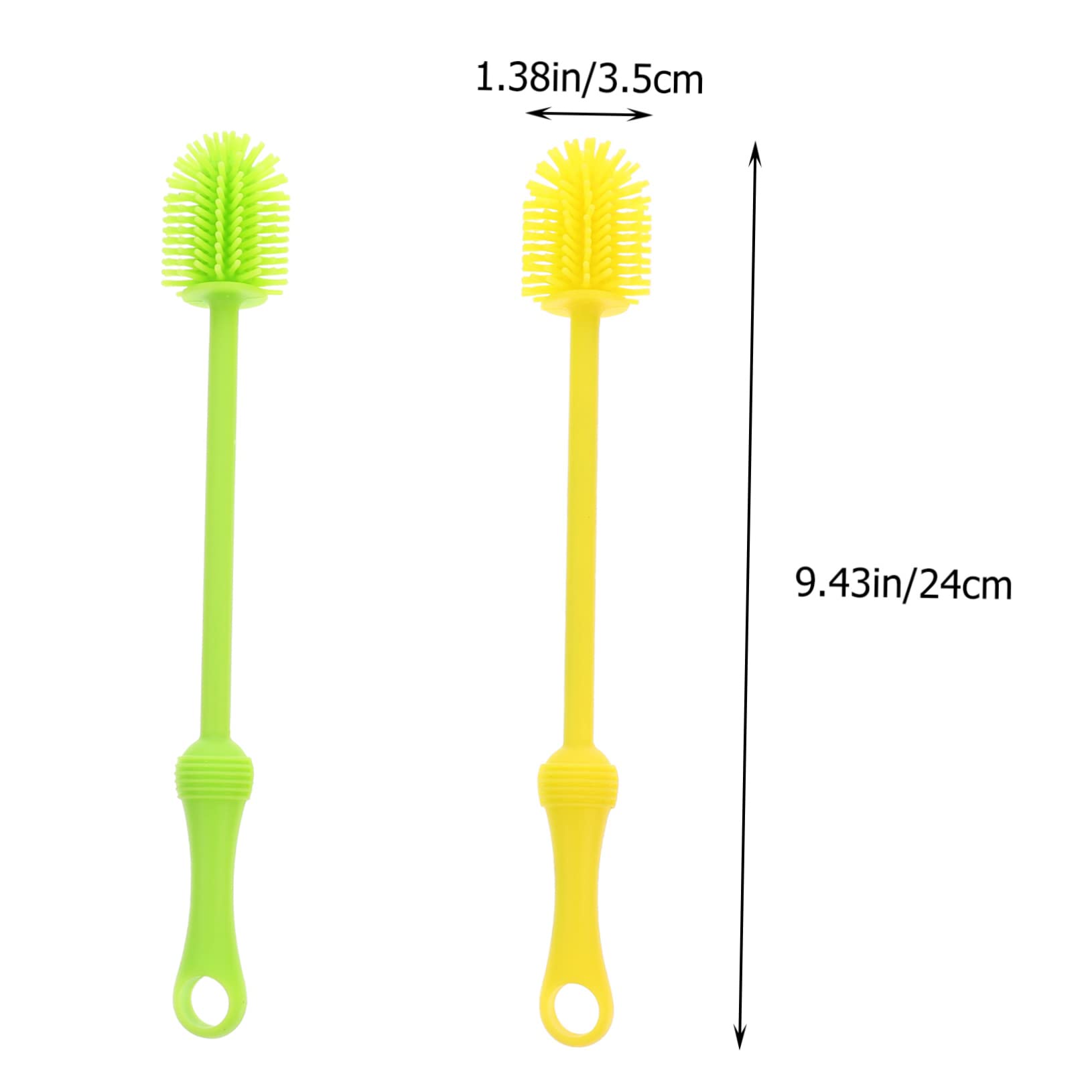 Abaodam 6pezzi Spazzole Silicone Per Bottiglie Spazzole Multifunzionali Per Borracce Bottiglie Per e Utensili Colori