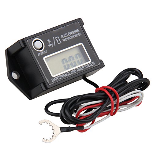 Digital Tiny Tachometer Tach Hour Meter Job Timer RPM
