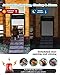 Caifunway Automatic Chicken Coop Door with HD Camera, Solar Powered, 5000mAh Battery, WiFi Enabled, APP-Based Monitoring, Remote Control and Timer, with Anti-Trap Sensor and Alarm Drive(Black)