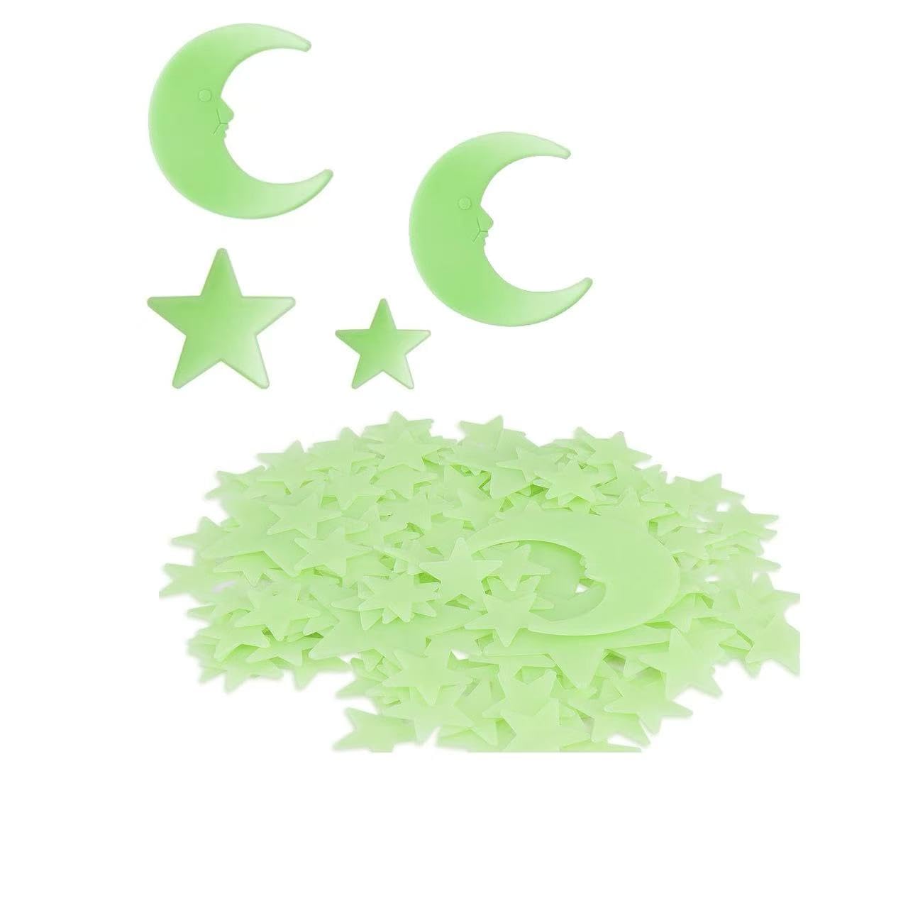 SiumPklay Glow in The Dark Stars for Ceiling, 205PCS Star Stickers with Moon