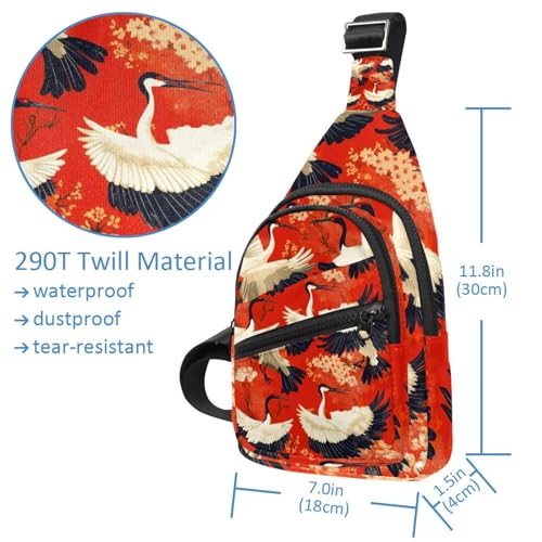 Mochila cruzada senderismo riñonera deportiva ajustable mujeres y hombres 4