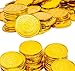 Liatunou 50 Pcs Plastic Gold Coins Bulk,Pirate Gold Coins for Treasure Hunt Games,Party Decorations,Pirate Games,Parade,Rewards,Novelty Party Favors
