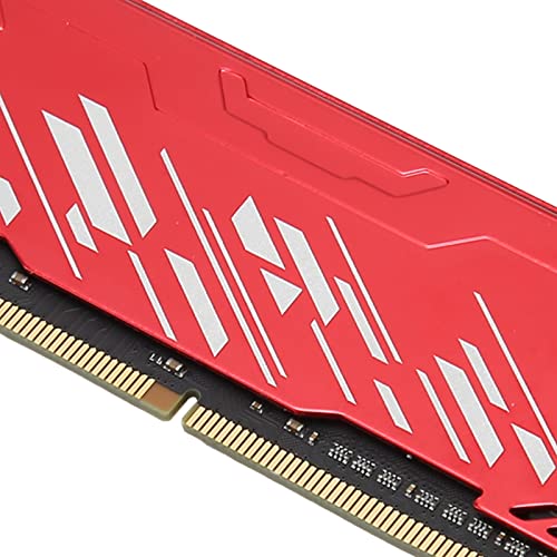 Moduł Pamięci RAM 8 GB DDR4 3600 MHz z Aluminiowym Rozpraszaczem Ciepła do Komputera Stacjonarnego Czerwony XMP 18-22-22-42 1,35 V (8GB)