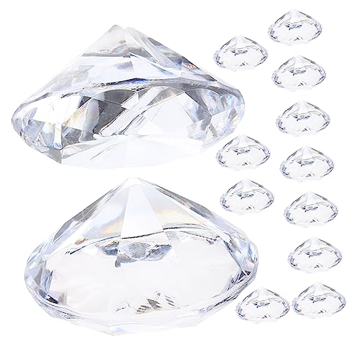 Parliky 12pièces Supports De Cartes De Table Cristal Porte-nom Diamant pour Décoration De Mariage Et Événements Présentoirs De Numéros De Table Et Notes