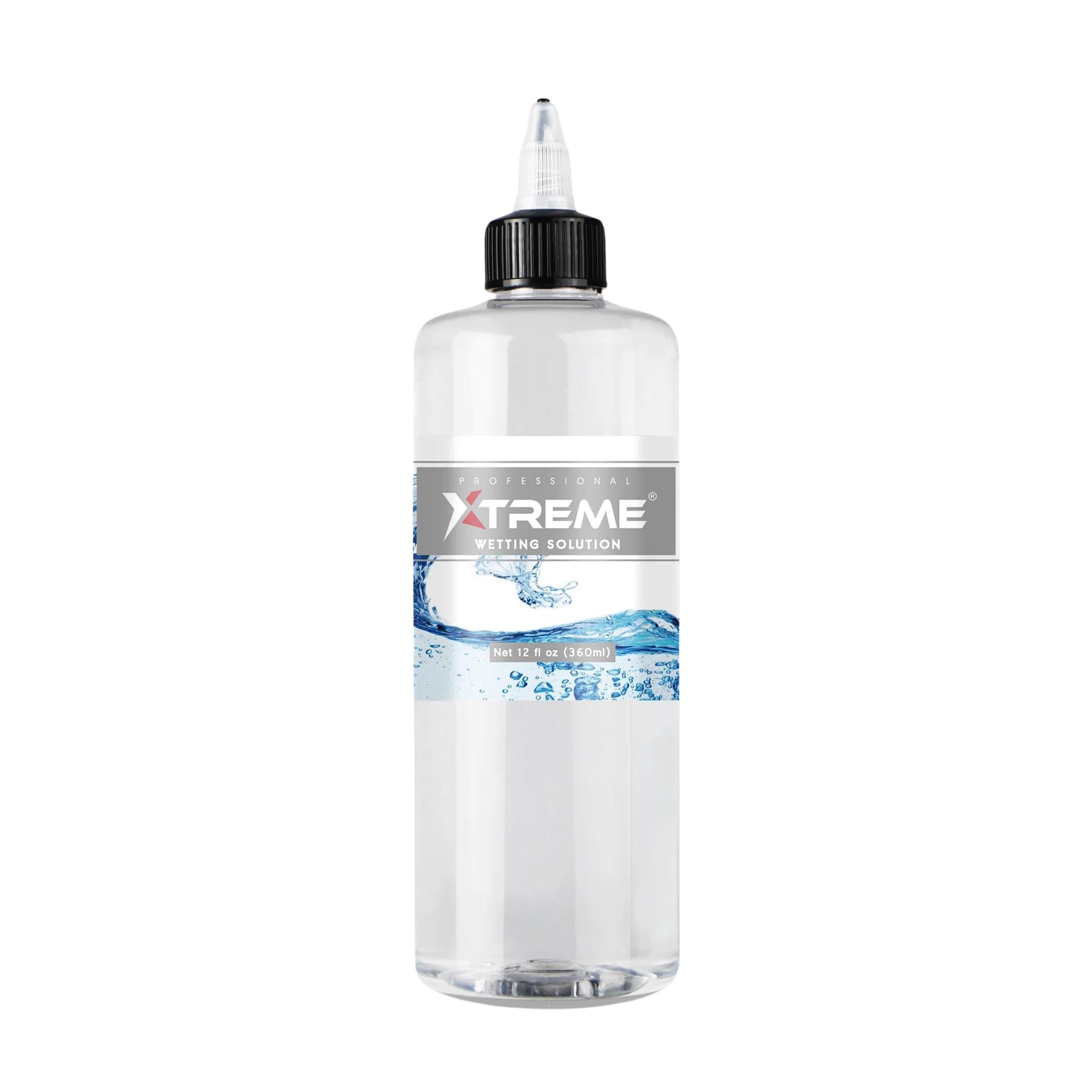 Xtreme Tattoo Ink Wetting Solution, Ultimate Solution to Keep Inks Fresh and Vibrant, Sterile, Vegan, Water-Based, Acrylic-Free (12 oz)
