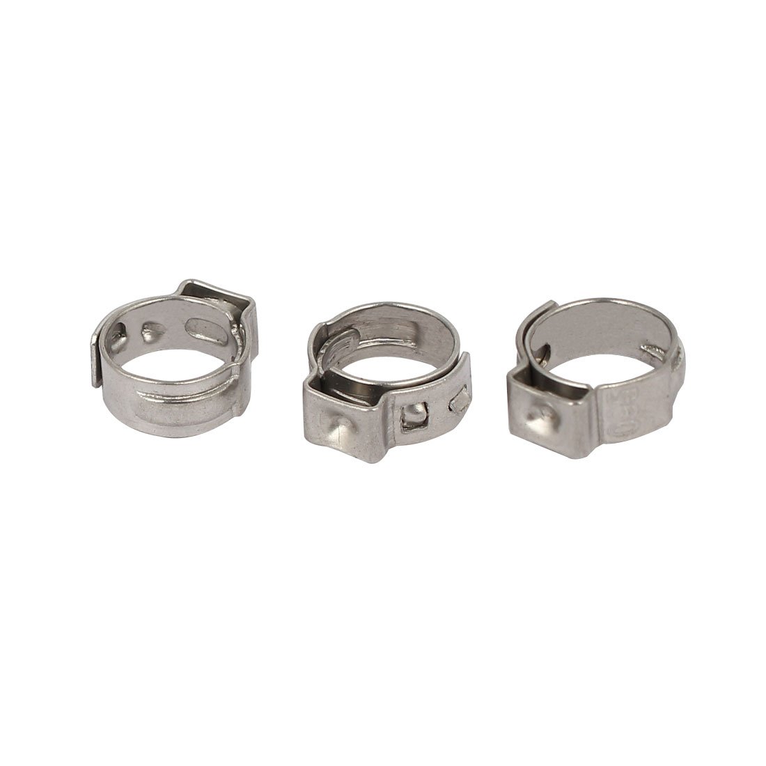 Aexit 7.8mm-9.5mm 304 Clamps Stainless Steel Adjustable Cable Pipe Tight Hose Strap Clamps Clamps 3pcs