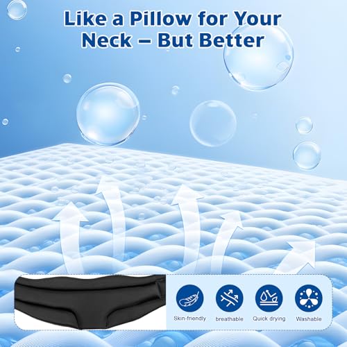 Starvortex Nackenstütze für Nackenschmerzen, 360° Halskrause mit Rundum Unterstützung, Atmungsaktive Schaumstoff Neck Support, Verstellbare Nackenbandage, Neck Brace für Schlaf Schmerzen und Druck