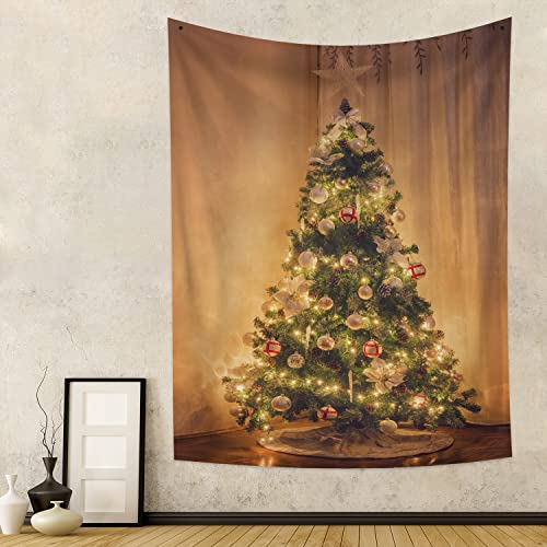 Qinunipoto ^yXg[ NX}X c? Merry Christmas CeA 4  120x180cm A[g fR[V @\  Ǌ| CeA ͋C]  z|X^[ J[e rfIc Bep w