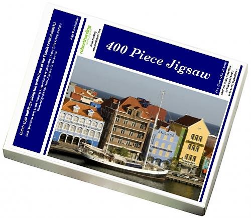 robertharding 400 Piece Puzzle for Adults of Dutch style buildings along the waterfront of the Punda (5924594)