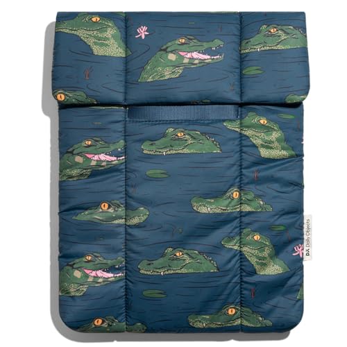Image of DailyObjects Siesta Sleeve Cover for Laptops /MacBook Air /Pro 13 Inch - 14 Inch | Crafted Using Soft-Touch and Water-Repellent Polyester | Secure Clasp Button Closure | Sleek Design and Durable