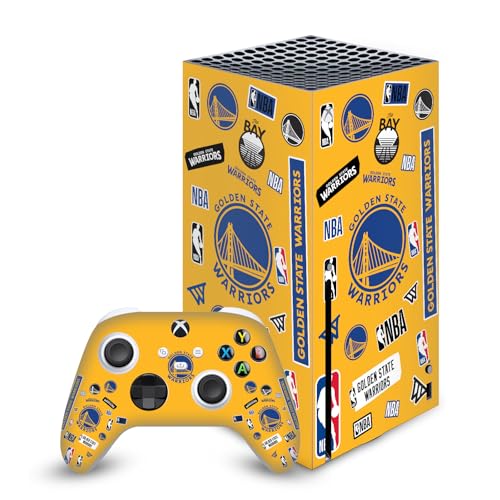Skin autocollant Golden State Warriors en vinyle pour console Xbox Series X