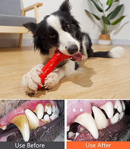 Acecy Hundespielzeug, Unzerstörbares Kauwurzel Für HundeSpielzeug, Interaktives kauknochen Hunde Spielzeug Für Große Mittelgroße Hunde und Welpen