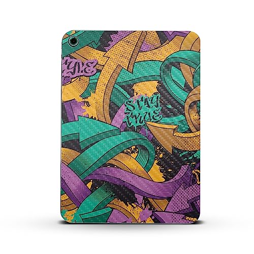 Image of MightySkins Carbon Fiber Skin Compatible with Apple iPad 10.9 inch 10th Gen (2022) Full Wrap Kit - Tertiary Arrows | Protective Durable Textured Carbon Fiber Finish | Easy to Apply | Made in The USA