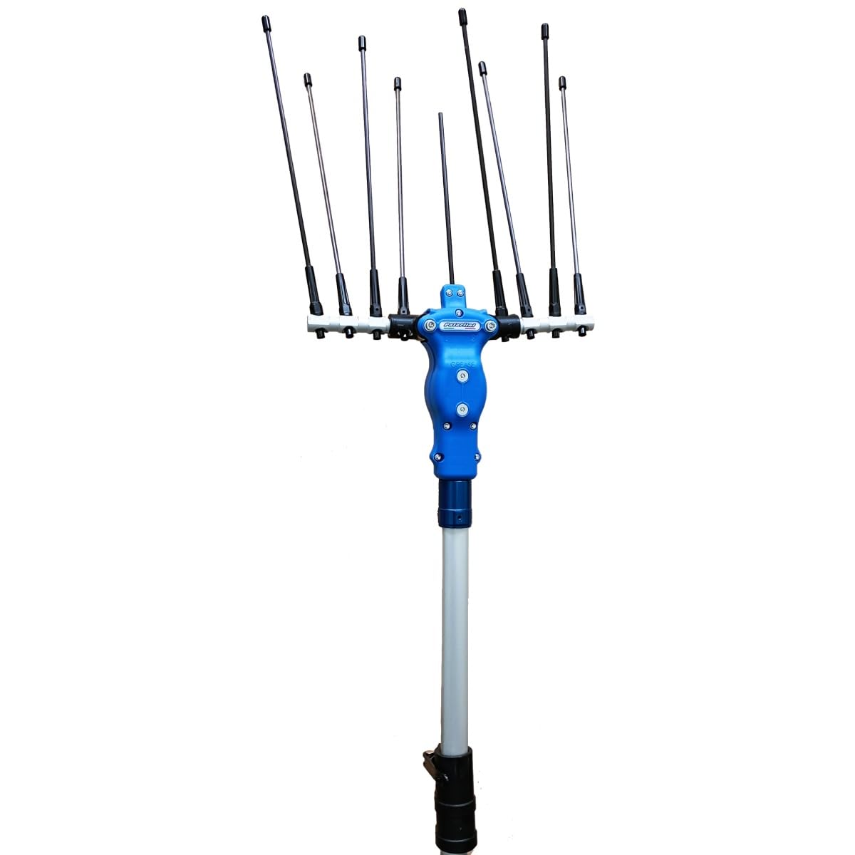 PATERLINI Abbacchiatore Elettrico Professionale per Raccolta Olive 12V - Scuotitore Raccogliolive Elettrico Leggero e Potente - Raccolta Olive Veloce (OLIVELOX BA3 - Asta TELESCOPICA Mt. 2.25-3.15)
