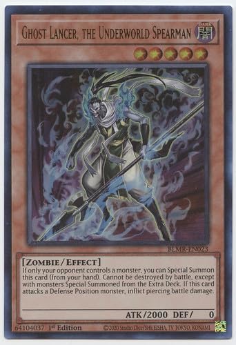 Ghost Lancer, The Underworld Spearman - BLMR-EN023 - Ultra Rare - 1st Edition