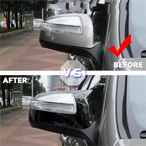 Couvercle de rétroviseur Benz Vito W639 fibre de carbone compatible Viano Bus 2007-2014 style M - 5