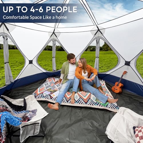 Carpa XL para Camping 4-6 Personas con 10 Ventanas miniatura 3
