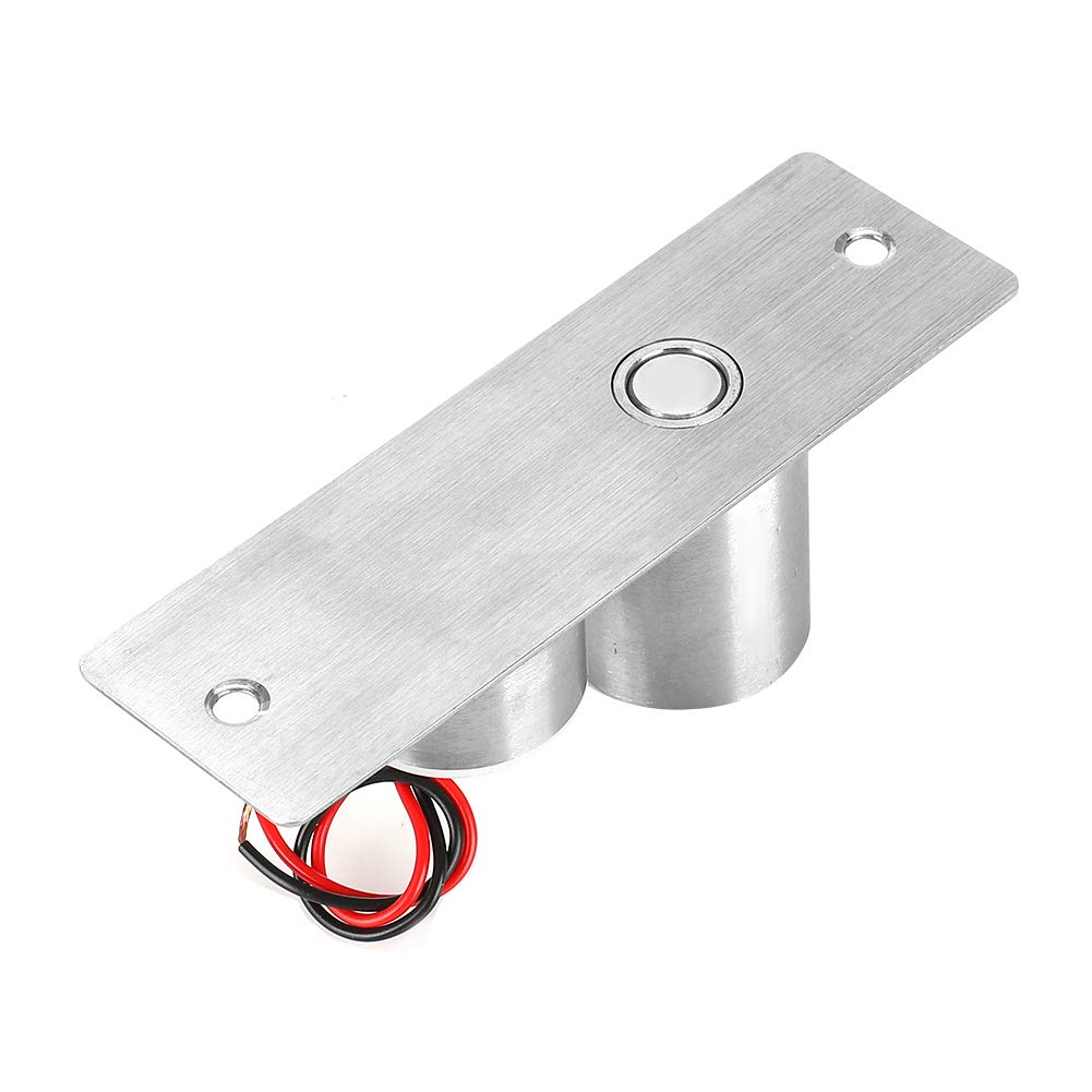DC 12V 2 Fili Mini Serratura Elettrica Incorporata - di Controllo Accessi di Sicurezza per Porte in Vetro con Bullone in Acciaio Inossidabile Design per la Casa e L'ufficio