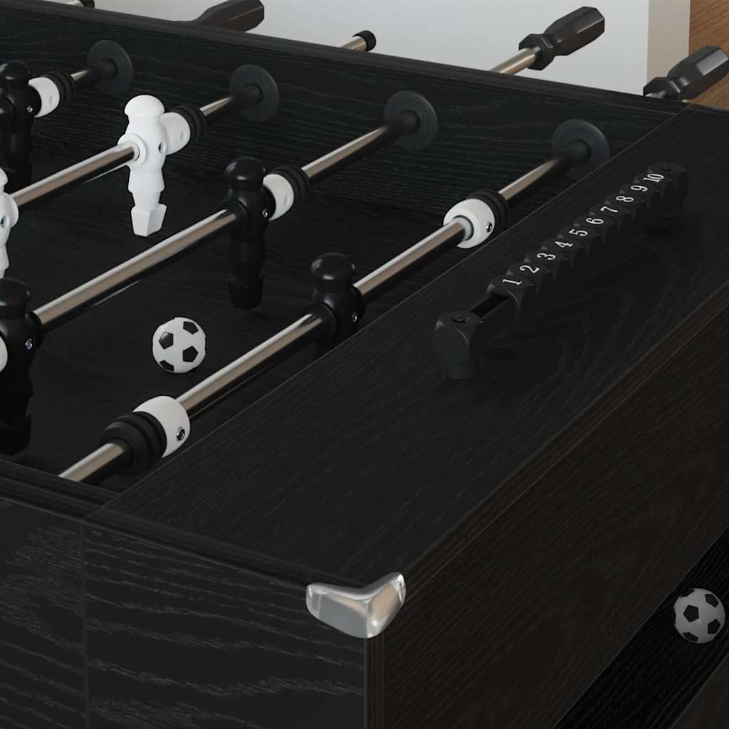 Moderno biliardino in legno con tubi in acciaio e maniglie ergonomiche per la sala giochi