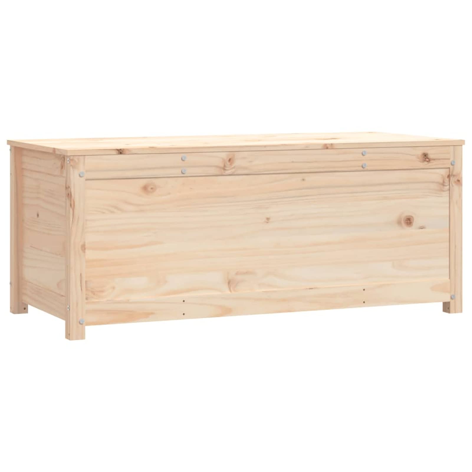 Truhe mit viel Stauraum Aufbewahrungstruhe mit Deckel Aufbewahrungsbox Möbel Holztruhen für Flur 110x50x45,5 cm Massivholz Kiefer
