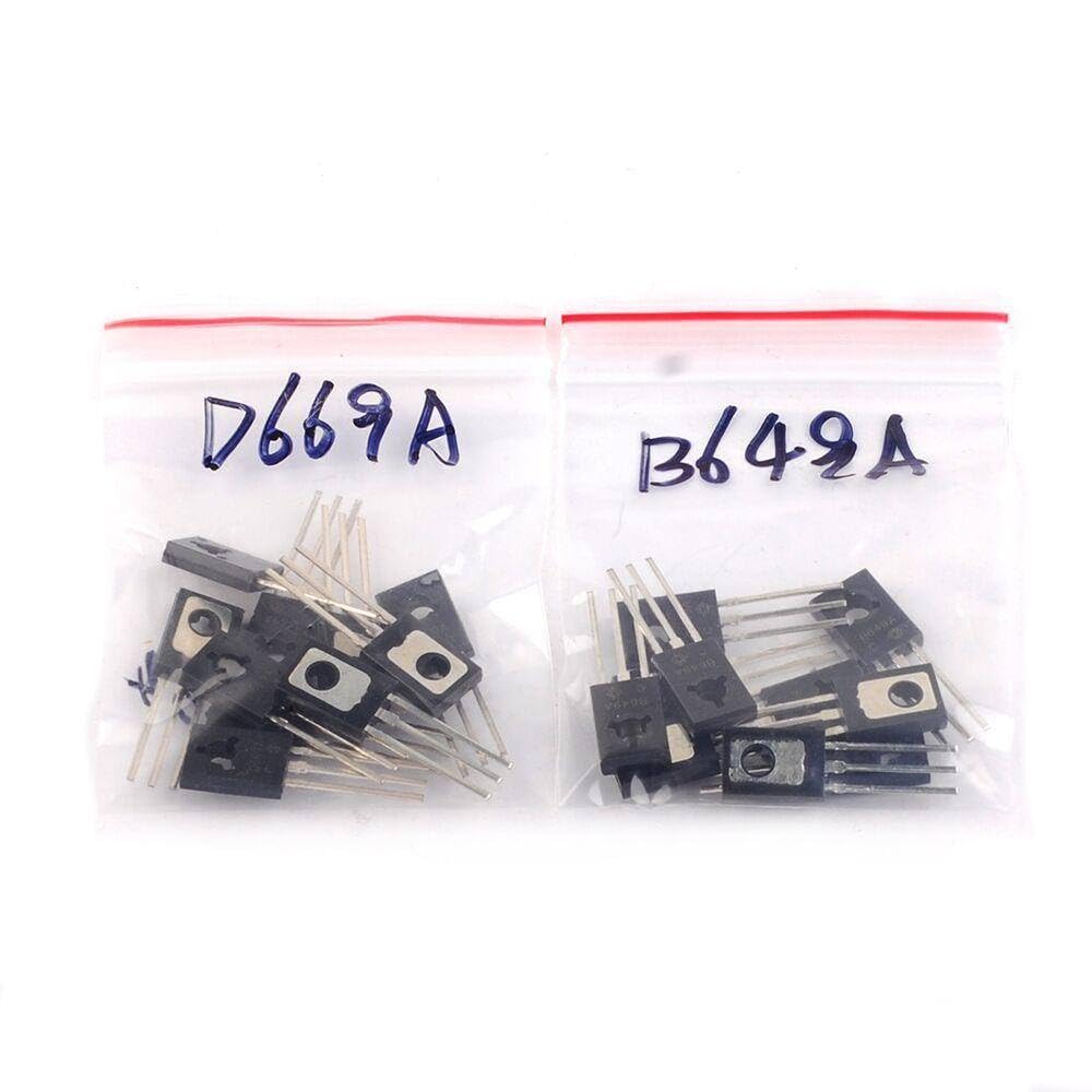 50Pair (50 B649+50 D669) 2SB649AC 2SD669AC TO-126 2SB649 2SD669 PNP NPN Epitaxial Planar Transistors