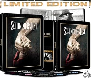 Schindler's List (Limited Edition, SteelBook) [Special Bonus Features / 1993] [4K UHD + Blu-ray] [Region Free]