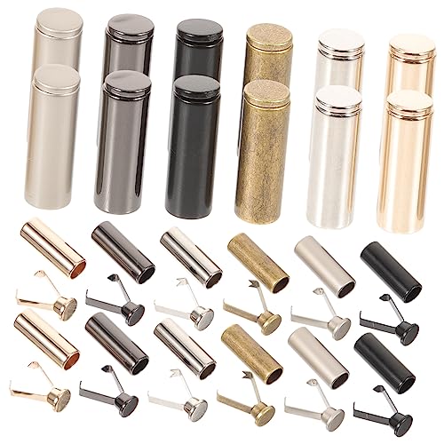 jojofuny Cord End Caps Set 24 Pack Metal Shoelace End Caps for Pants Strings Drawstrings Jewelry Making