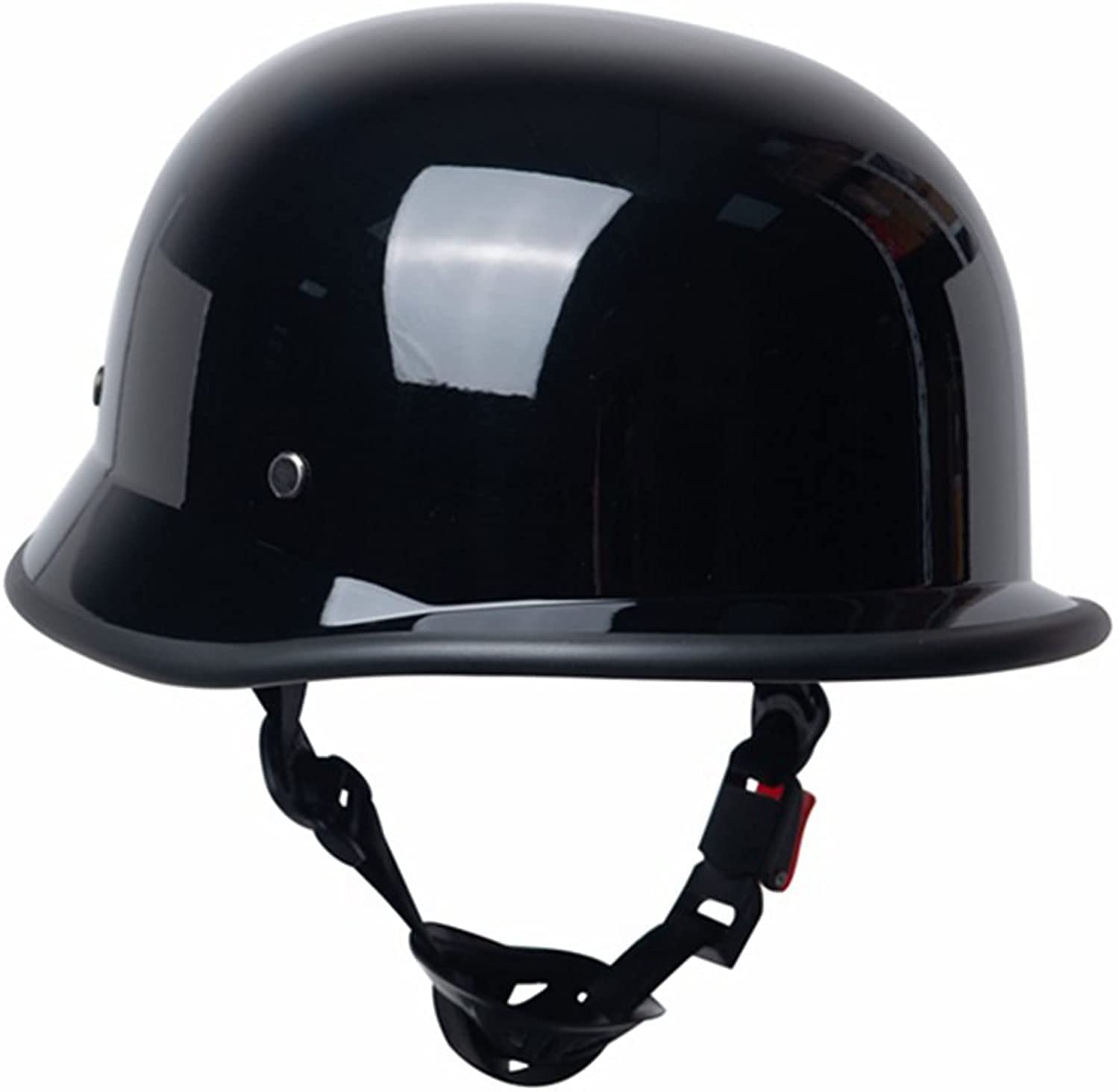 Style Allemand Casque Demi Homologué ECE DOT, Vintage Casque Cyclomoteur Scooter Biker Croiseur Casque Demi Tête Hommes Femmes, Moto Casques Bols, Ouvert Casque De Moto Motocross, Vintage Casque Jet M