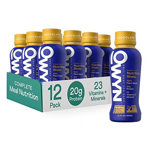 OWYN - Meal Replacement Shakes for Weight Loss, 100% Vegan Protein | Chocolate, 12 Fl Oz (Pack of 12) | Dairy-Free, Gluten-Free, Soy-Free, Tree Nut-Free, Egg-Free, Allergy-Free, Plant-Based