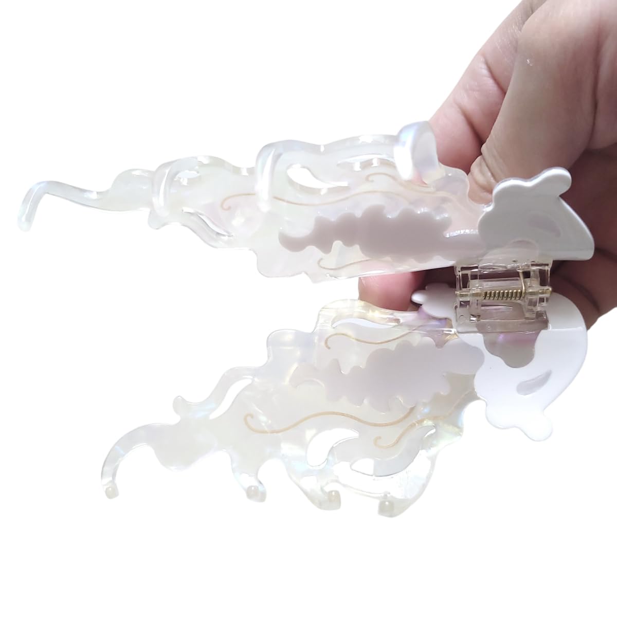 Novelty Ocean Jellyfish Hair Clips,Cellulose Acetate Hair Clips,Big Claw Clips for Girl,Hair Accessories,