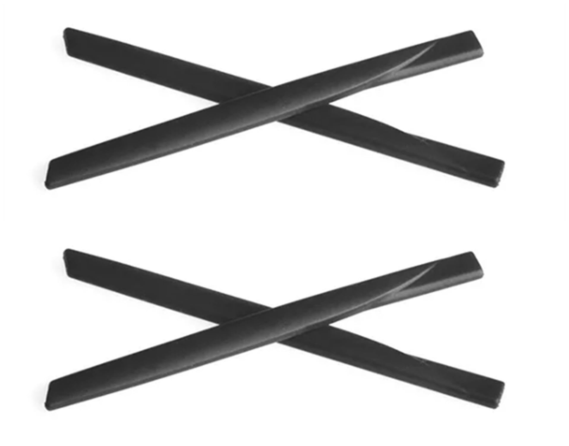 Caulo Replacement Temple Ear Socks and Nose Pads Kit Compatible with Oakley Frag OX5045 Coin OX5071 Glass Eyeglass Frames (Black Earsocks Only - 2 Pairs)