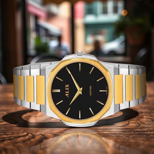 Image of ALIX AL2913 Men's Waterproof Multifunctional Stainless Steel Strap Quartz Analog Watch