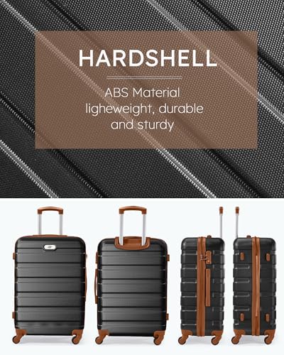 Image of Suitour 4 Piece Luggage Set, Carry on Suitcase with ABS hardshell,Spinner Wheels & TSA Lock (16 inch /20 inch /24 inch /28 inch)