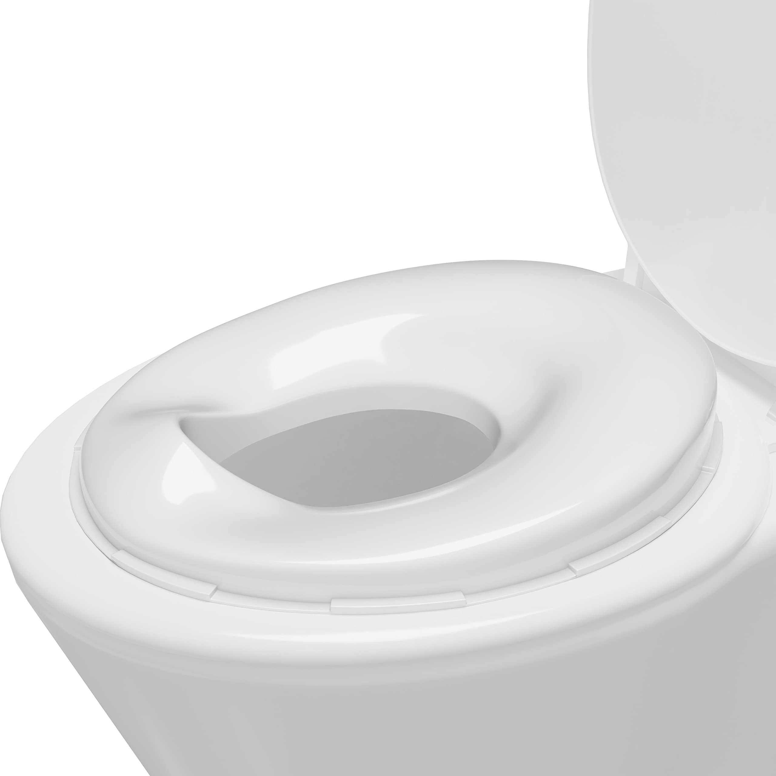 Techhark® Kids Toilet Training Set with Step Stool and Potty Seat, Safari Giraffe Design, White - Image 3 thumbnail