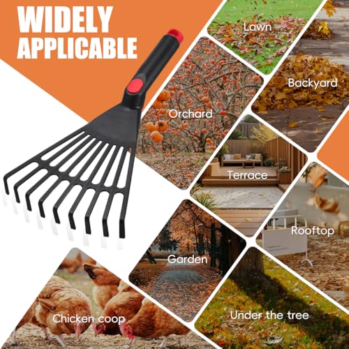 YARNOW 2pcs rastrillos para jardín de plástico miniatura 4