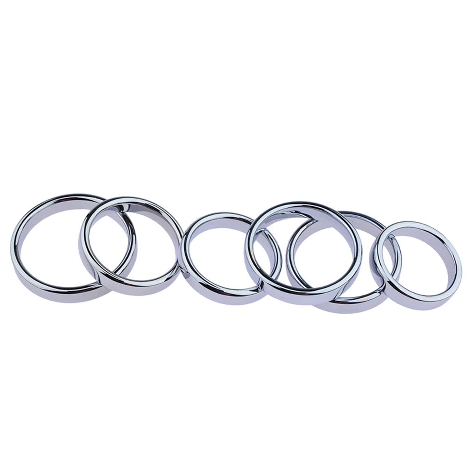 Edelstahl Penisring Cockring 6 Set Bondage Eichelring Hodenring Pennisring Enhancer Erotik Sexspielzeug Für Männer, Für Ejakulation Verzögern Und Eine Harte Erektion