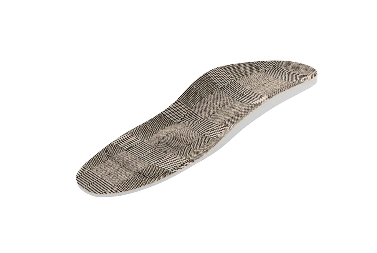 KINGMED Wkładki Ortopedyczne Damskie do Butów Przodostopie, Odciążenie i Amortyzacja, Wyrób Medyczny, Tkanina Obuwnicza, Wzór Kratka, Rozmiar 42, Wymiary 28 cm