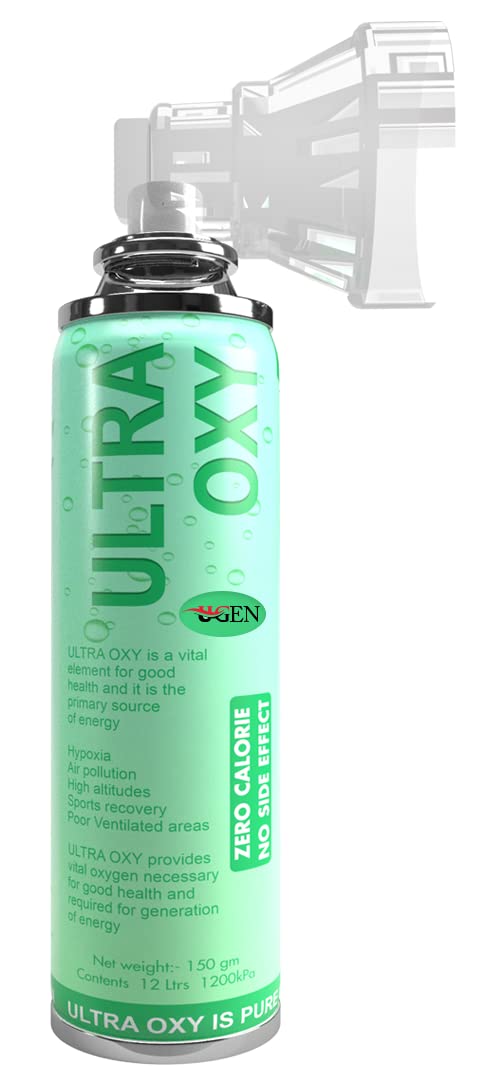 Ugen Ultra Oxy Natural Oxygen In Portable Can (12 Litre) 250 Sprays