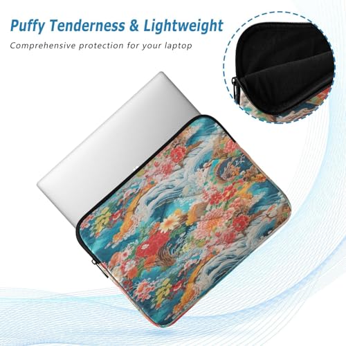 Funda para portátil de 13-14 pulgadas con diseño flores miniatura 5