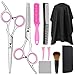 Produktbild Haarschere Set, hicoosee Friseurscheren Set Friseur Umhang Set aus Edelstahl mit Effilierschere und Modelierschere mit Kamm, Tuch und Friseurumhang 10Pcs