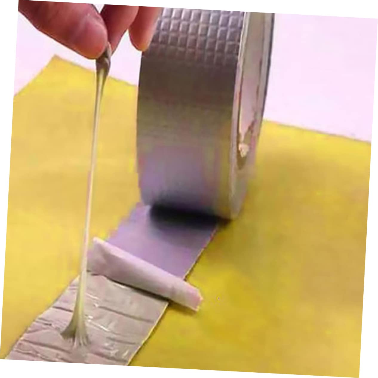 KOMBIUDA Cinta de Sellado de Butilo y Aluminio 5 Cm X 5 M, Resistente a Rayos UV para Reparación de Goteras en Techos, Ventanas y Tuberías, Kit de Cinta Adhesiva Multiusos para Exteriores
