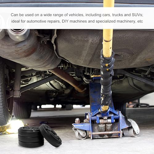 Image of 4 PCS Car Lifting Pads, Two-Post Round Auto Jacking Lift Arm Pad Rubber Protector, Heavy Duty Car Jack Pads Jacking Weightlifter Accessories for Auto Lift Truck Hoist