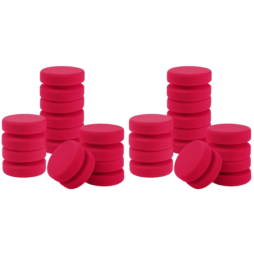 Jnchdghwa 16 Pack Paint Sponge Applicator Detail Sponge Paint Round Wax Applicator Tire Shine Applicator