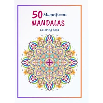 Capa do livro 50 Magnificent Mandalas: Coloring Book (Portuguese Edition)