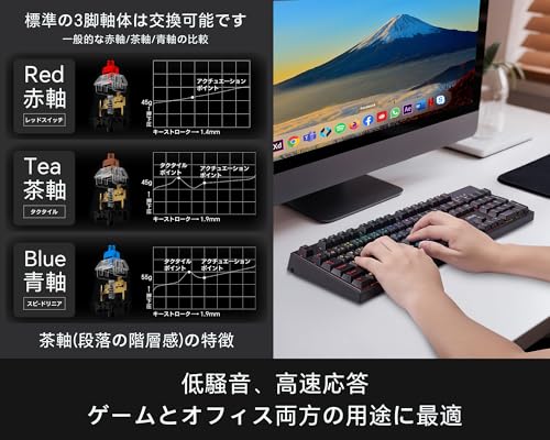 CHONCHOW ゲーミングメカニカルキーボード の商品画像 1